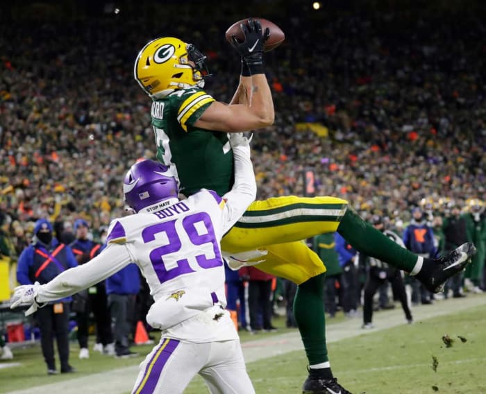 Green Bay Packers wide receiver Allen Lazard (13)